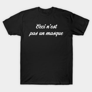 This is not a mask - calligraphy black T-Shirt